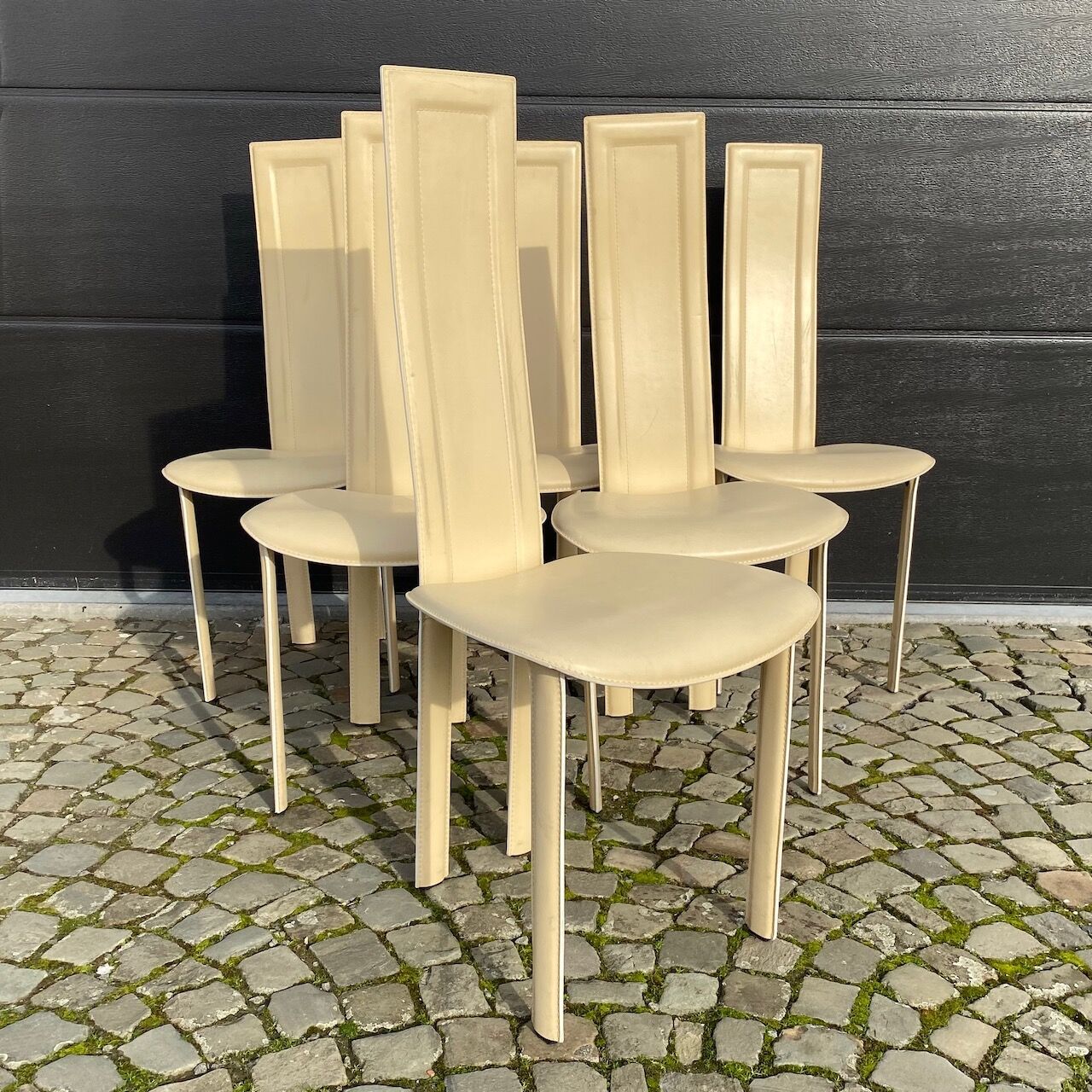 Set of 6 Quia chairs - Elana B model - beige