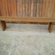 Bench 200 cm old patinated solid wood
