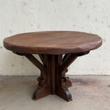 Solid wood round table