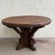 Solid wood round table