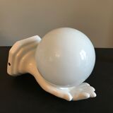 Apply hand in earthenware