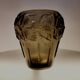 Vase art déco, fumée persglas avec décor, Barolac Josef Inwald, période 1930