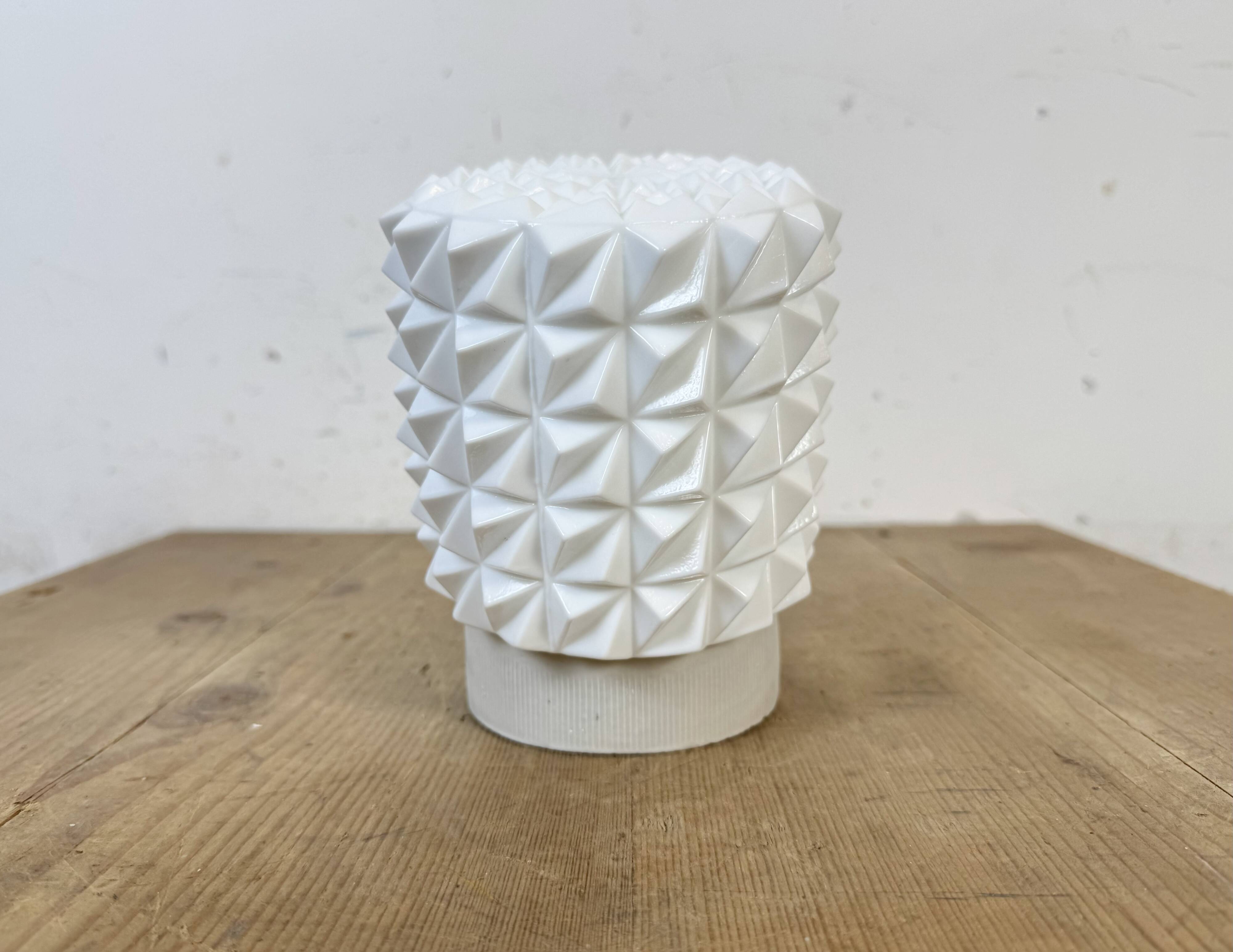 Vintage White Porcelain Wall Light, 1970s