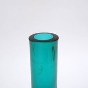 Green Kolben vase by Tamara Aladin Riihimaki for Riihimaen Lasi Oy, Finland