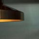 Vintage suspended lamp in aluminium from the 60s/70s, dining table lamp.