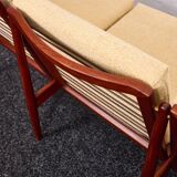 Arne Vodder, Canapé trois places vintage en teck, Glostrup années 1960, Danemark