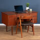 Teak 1960s Danish mid century desk made in Denmark