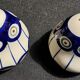 Pair of vintage ceramic salt and pepper shakers