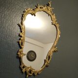Old gilded bronze mirror, 68x38 cm