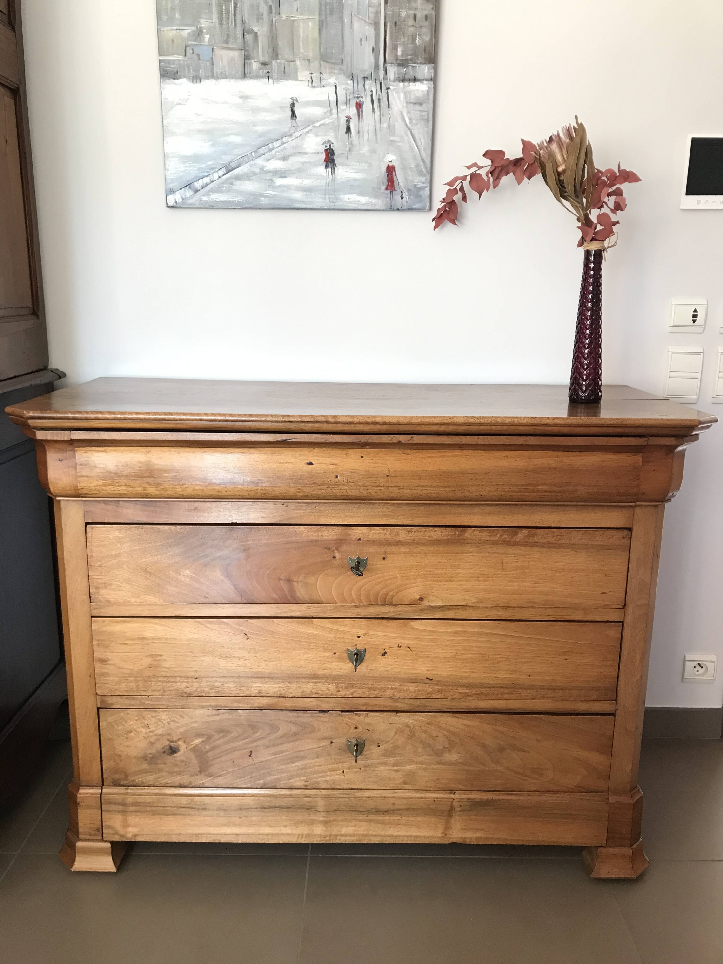 Commode louis philippe en noyer