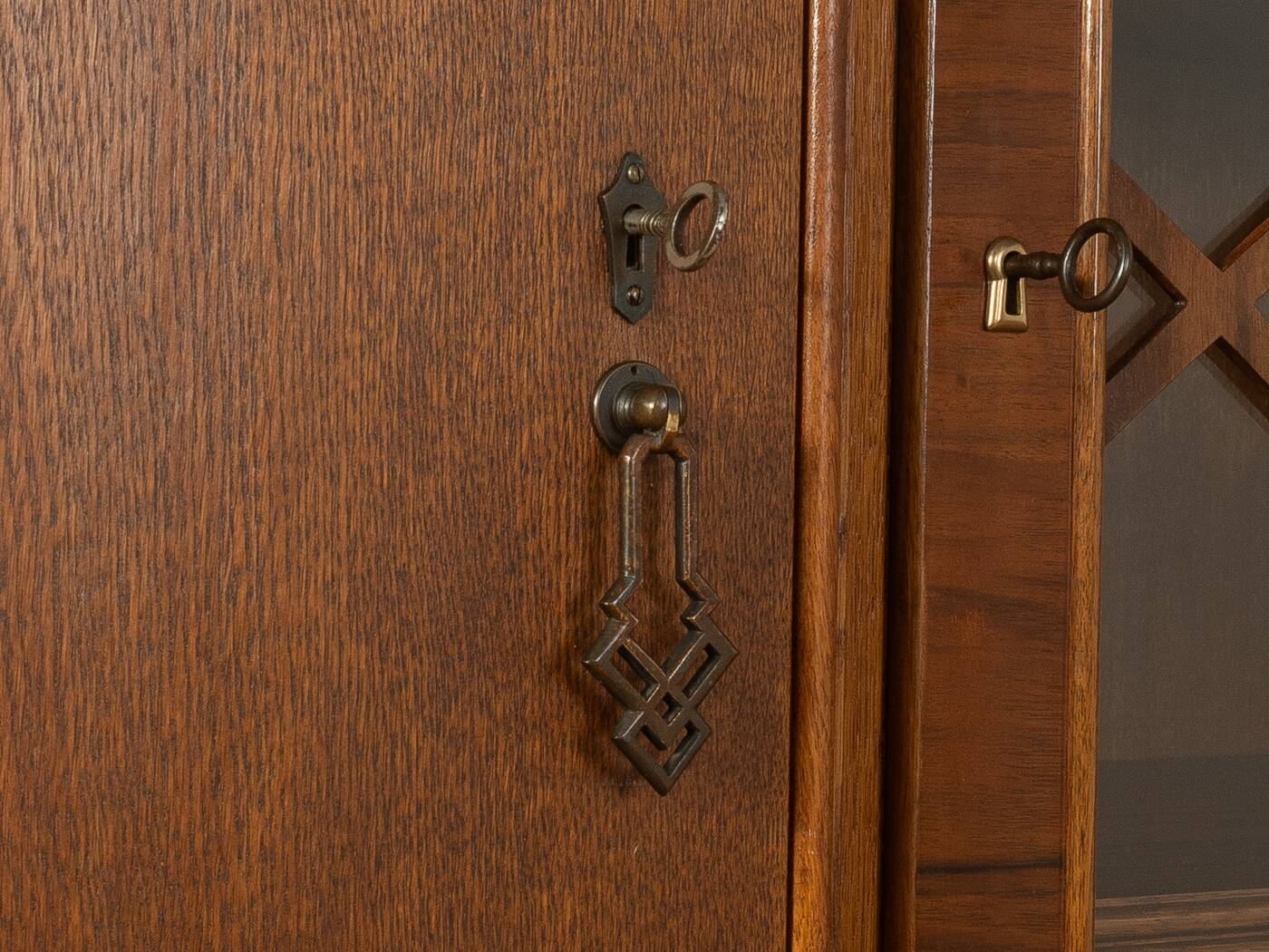 Cabinet Art Déco des années 1920, en chêne, restauré
