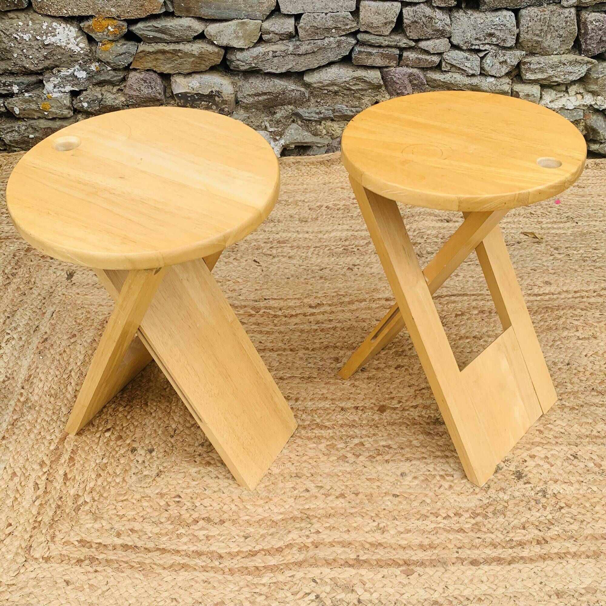Vintage Suzy folding stools by Adrian Reed