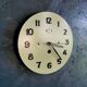 Vintage formica clock round silent wall clock "Green Jura"
