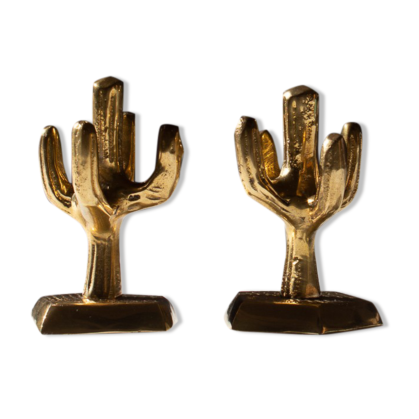 Brass saguaro cactus - Mexico - 60s/70s
