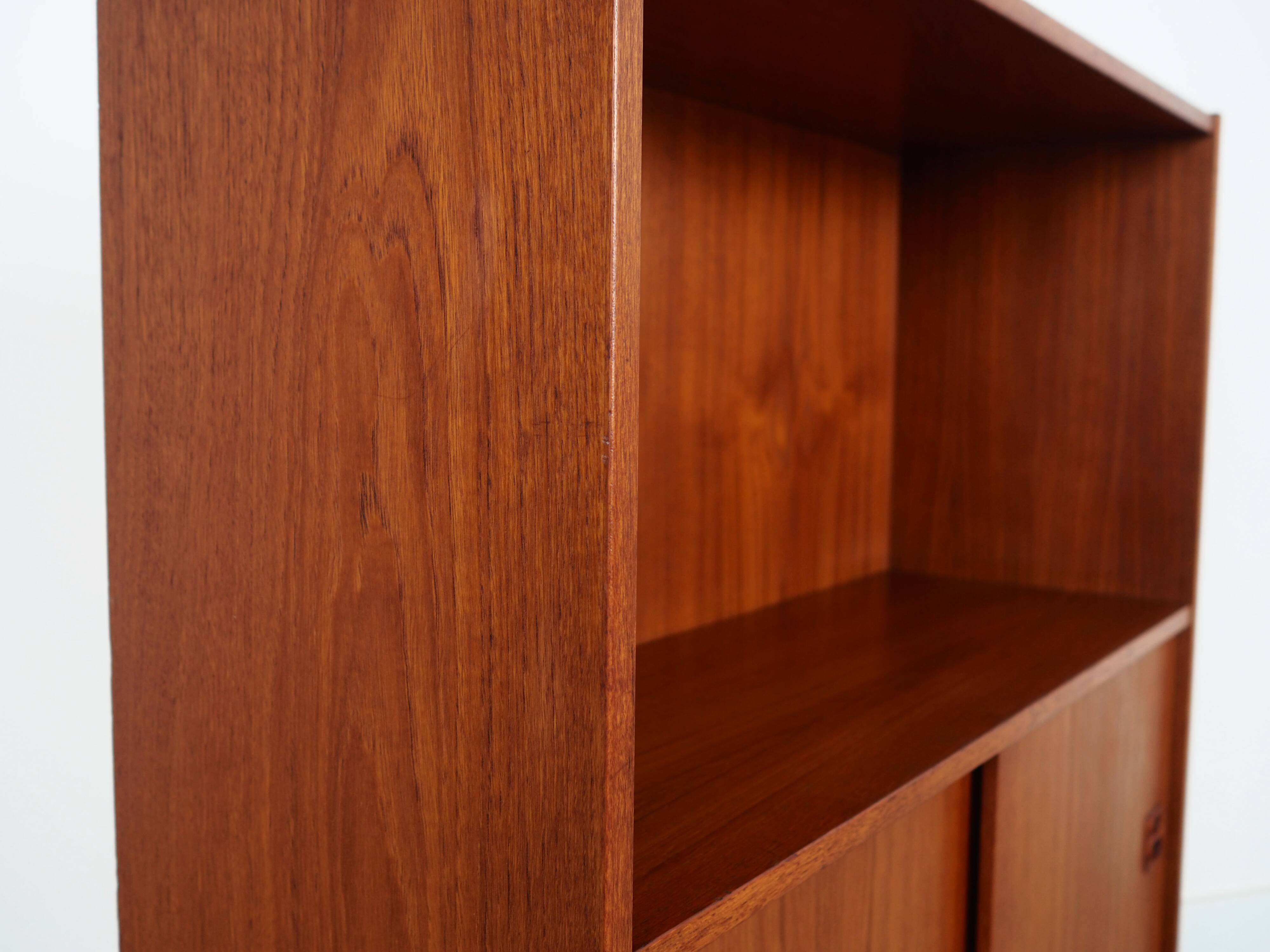 Teak bookcase, Danish design, 1970s, production: Denmark