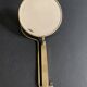 Adjustable table mirror in gilded brass, 1950, France
