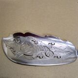 Large baroque silver metal pie shovel