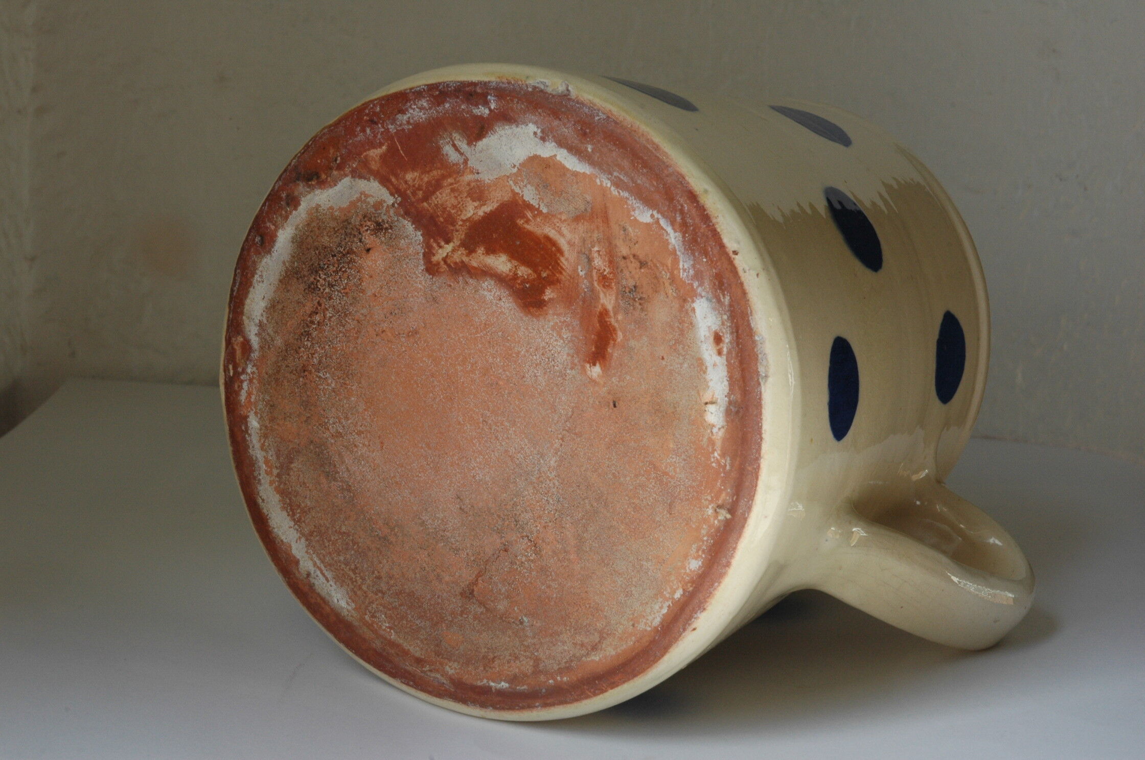 Pitcher pottery blue peas Savoyarde