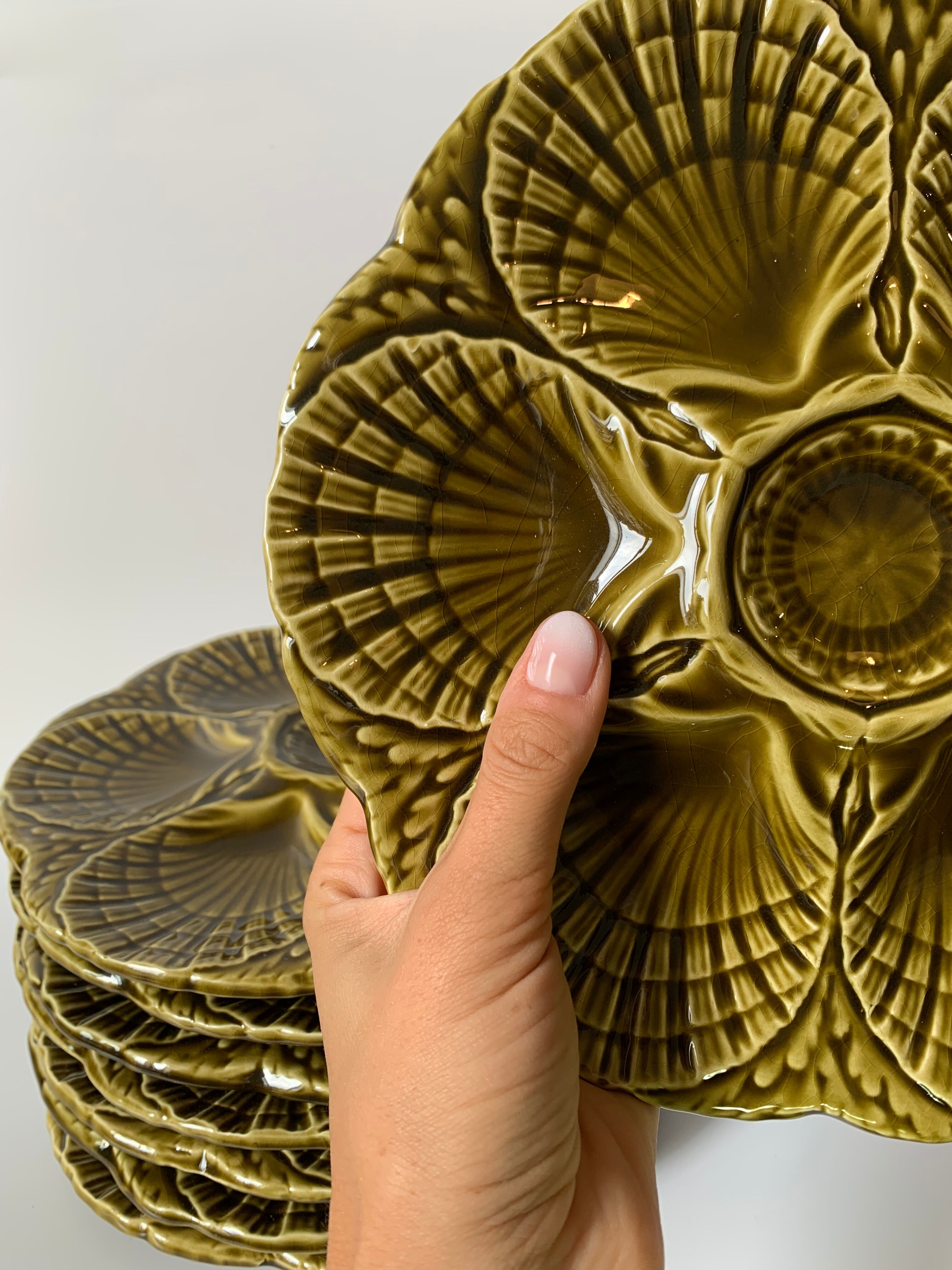 Plate shellfish Sarreguemines