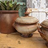 Artisanal stoneware tureen bowls