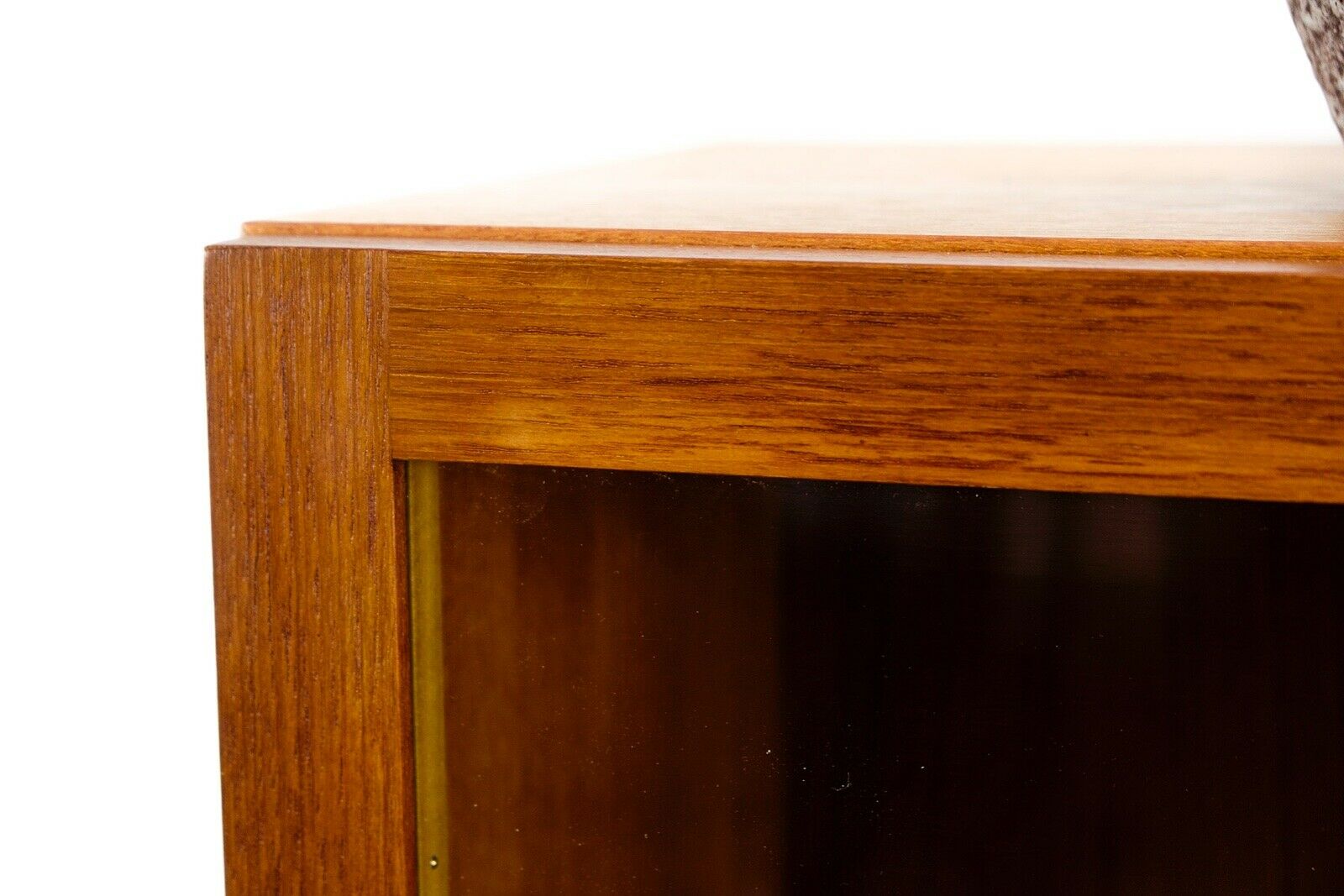 Vintage teak shopping shop window shelf 60s