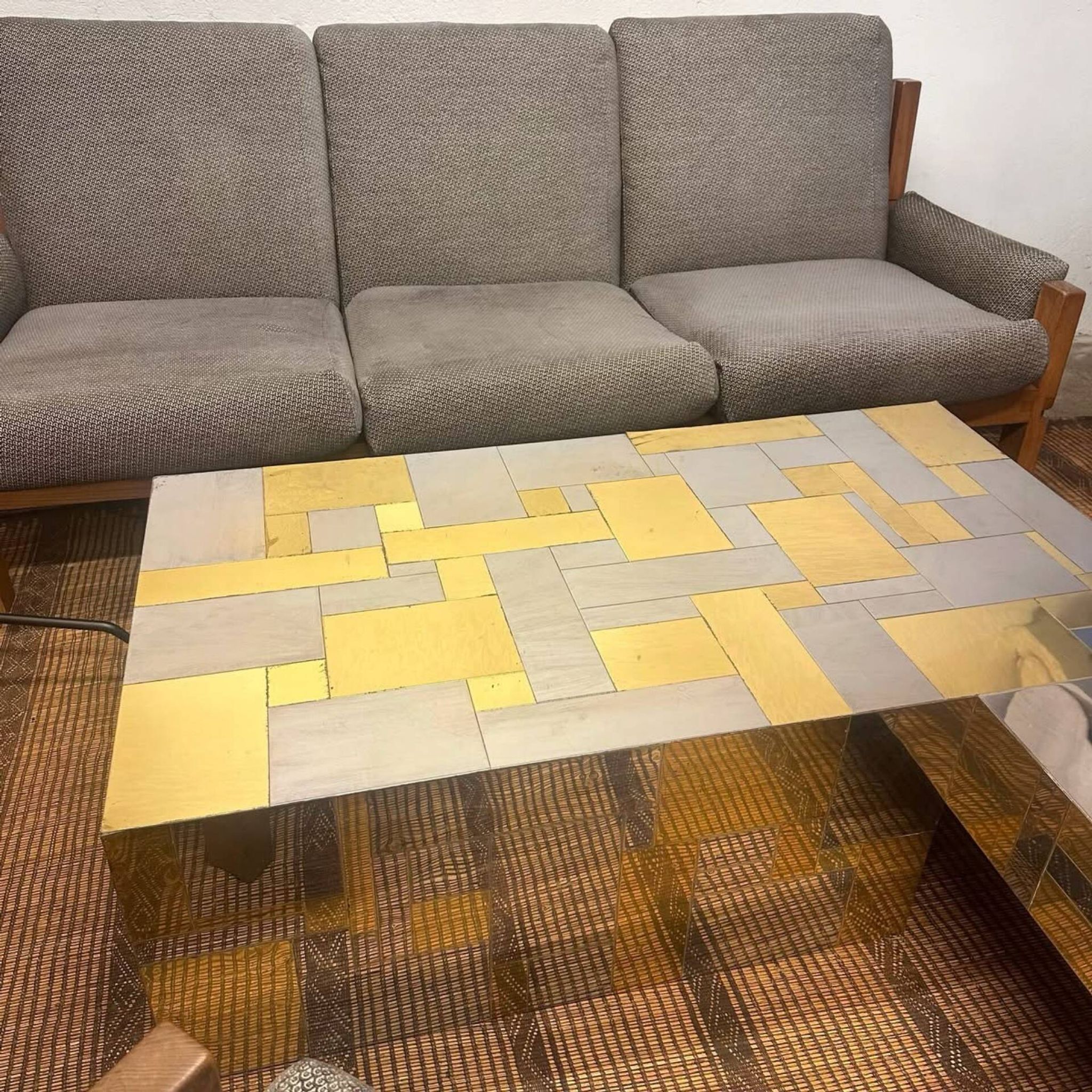 Table basse « cityscape » par Paul Evans, 1970