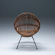 Fauteuil en rotin, Italie, années 1950