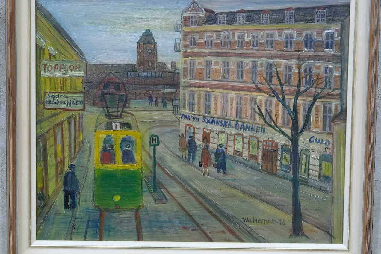 Åke Waldemar Larsson (1913-1995), Swedish Landscape, Oil on Panel, 1970s, Framed.