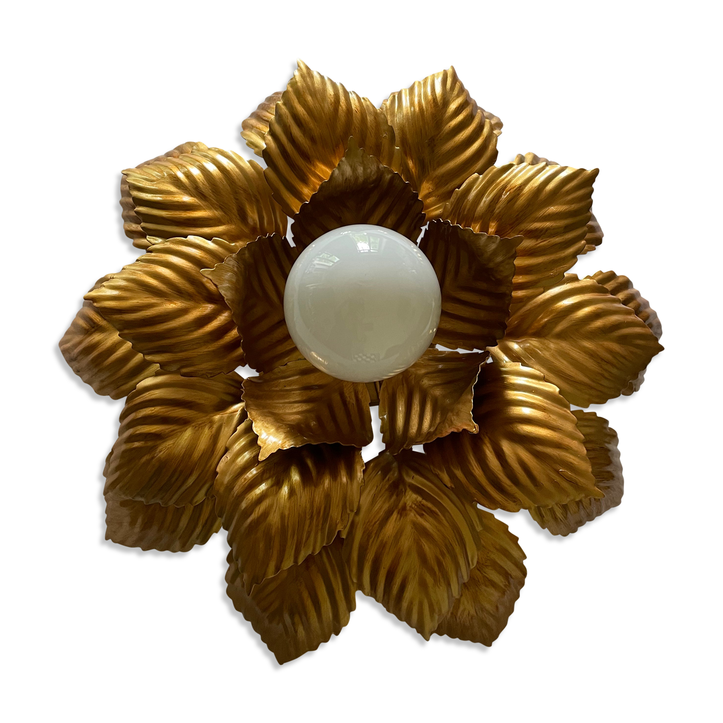 Ceiling lamp or golden flower sconce