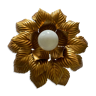 Plafonnier ou applique fleur dorée