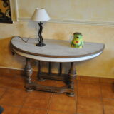 Painted wood console