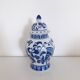 Old lid pot - asian porcelain - herbalism-1970-80