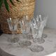 6 verres à liqueur sur pieds