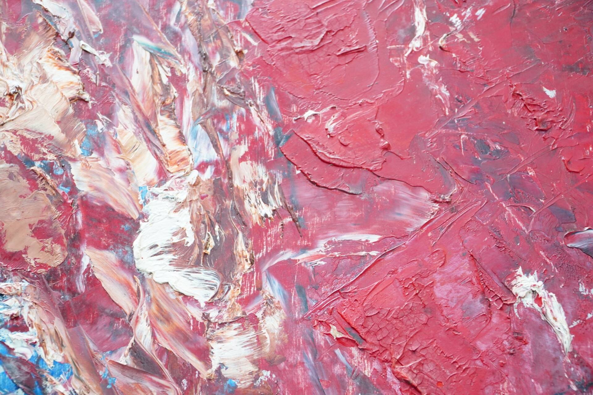 Jozef Mees, Lyrical Abstract Oil on Panel 1962