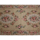 Tapis floral beige tissé à la main - 76x183cm