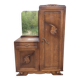 Armoire coiffeuse Penderie Miroir asymétrique Art Nouveau chêne 1916