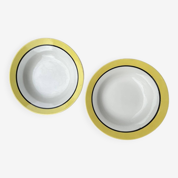 Digoin sarreguimenes soup plates