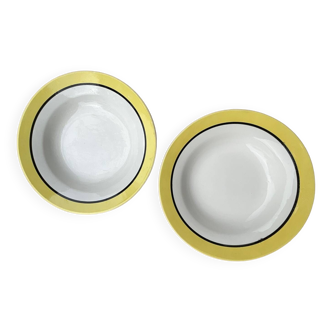 Digoin sarreguimenes soup plates