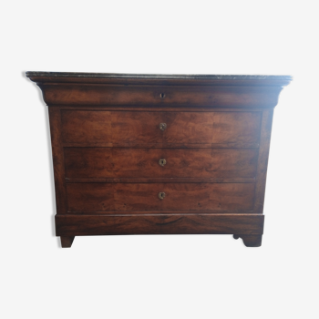 Commode Louis Philippe en noyer