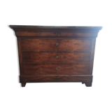 Louis Philippe Walnut chest of drawers