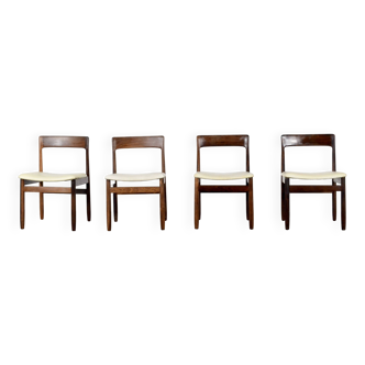 Set Of 4 Midcentury A. Younger Afromosia Chairs. Vintage Modern / Retro / Danish Style.