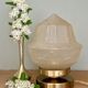 Vintage art deco globe table lamp in frosted glass