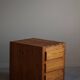 Free-standing primitive pine commode, mid-century Swedish, 1950s.