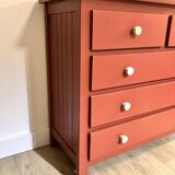 Solid pine chest of drawers
