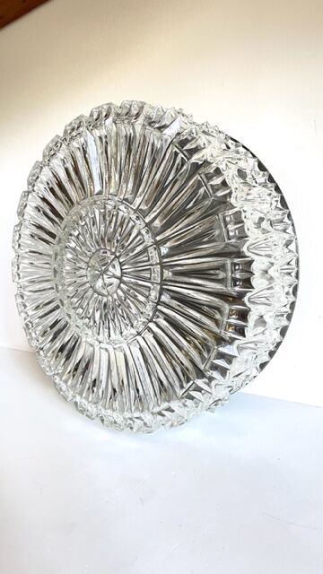 Semi-crystal ceiling lamp design german vintage