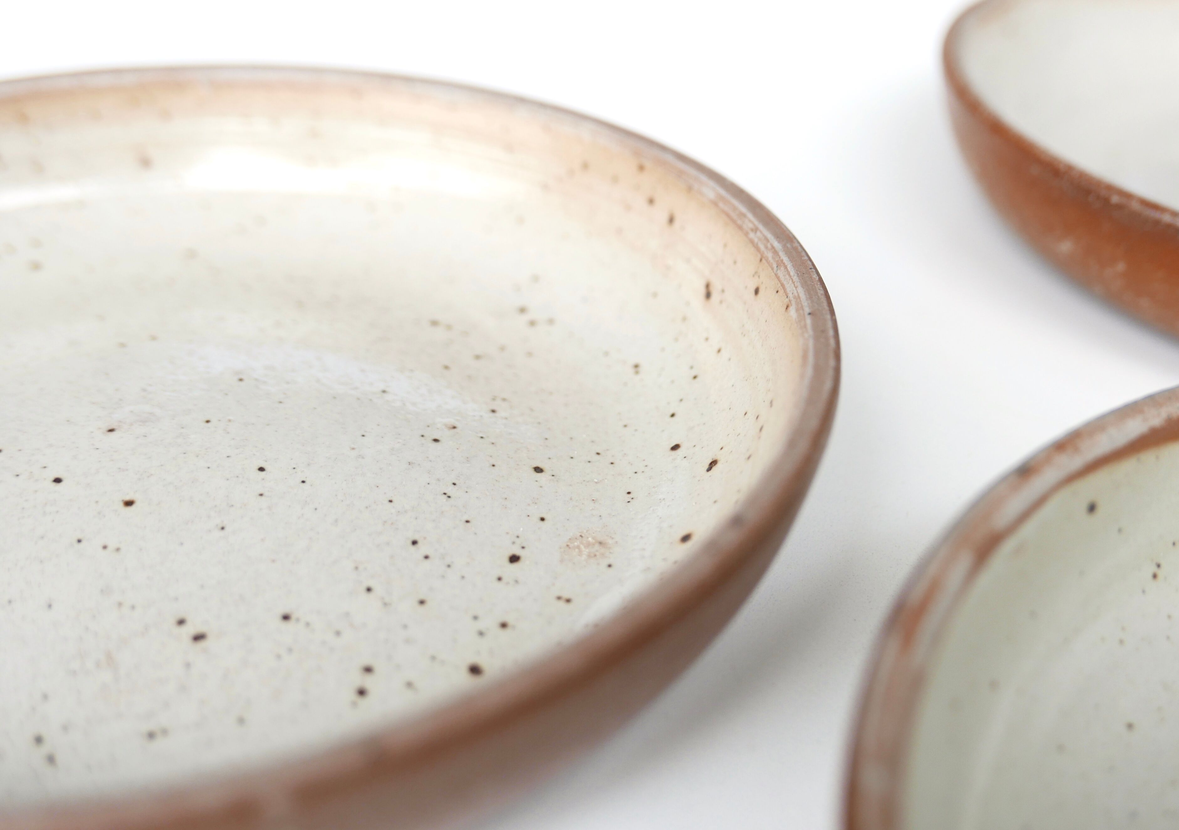 Set of 6 hollow sandstone plates, 70s