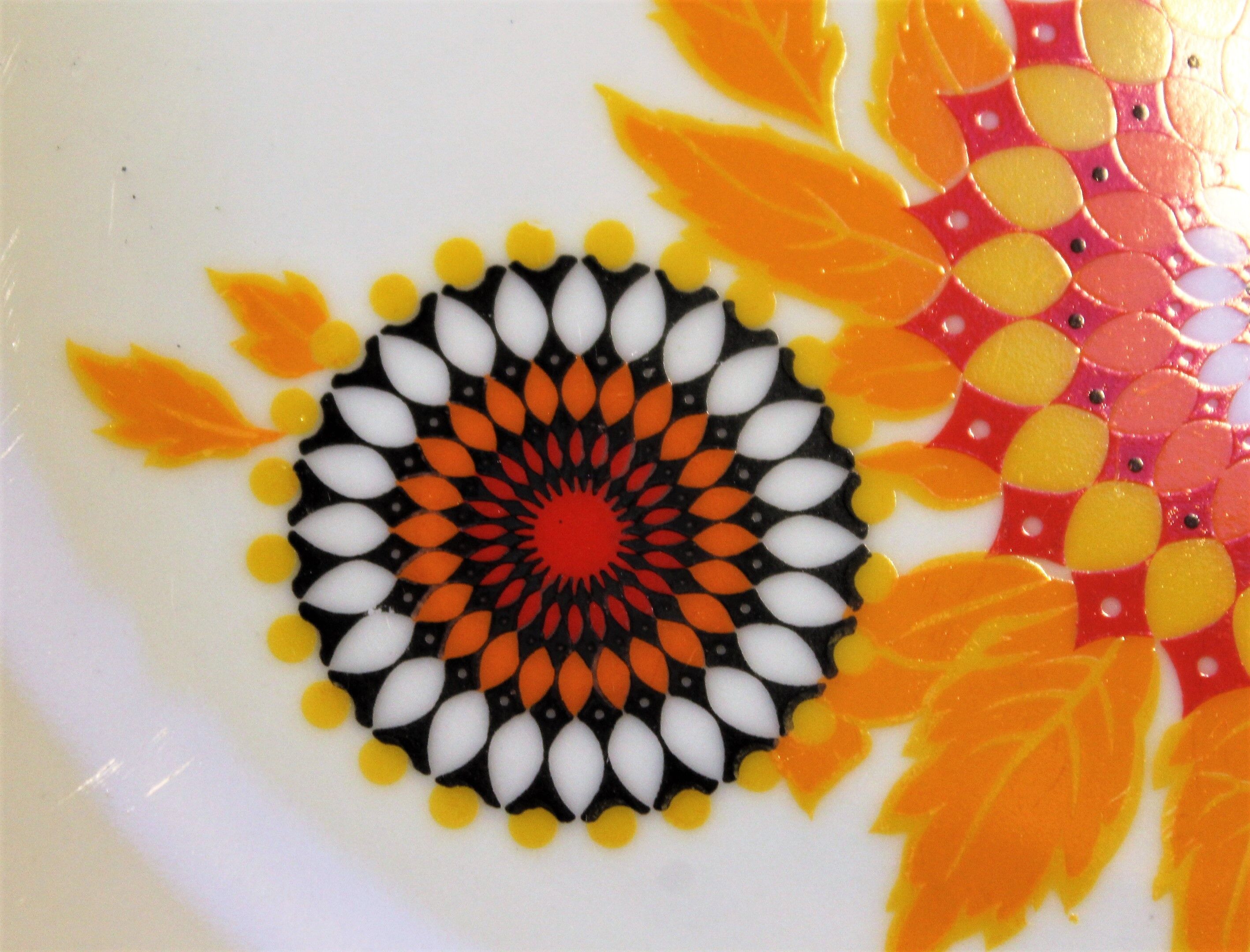 6 70's dessert plates in Winterling Bavaria porcelain