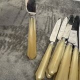 24 antique table knives – bone handle – cutler Montpellier