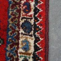 Good quality old oriental rug 100x73cm in red color