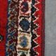 Good quality old oriental rug 100x73cm in red color